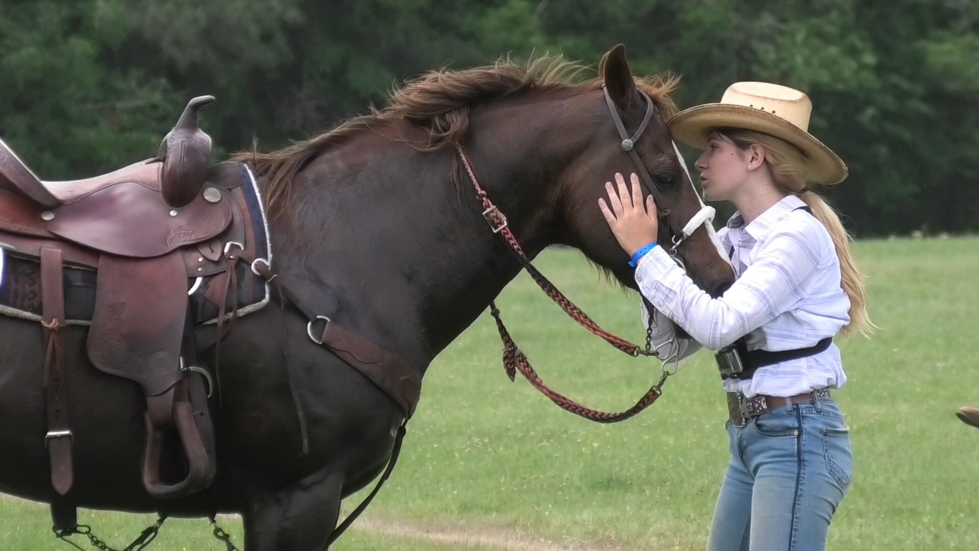 Cowgirl & Horse